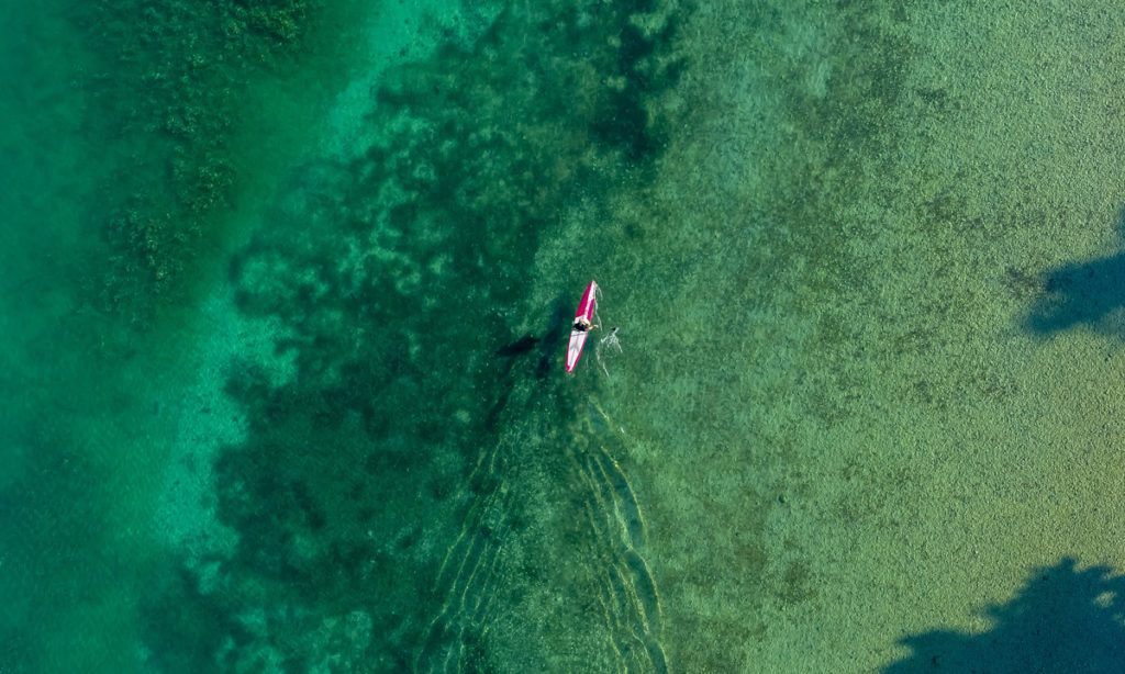 Drone Léman : randonnée stand up paddle sur le lac Léman