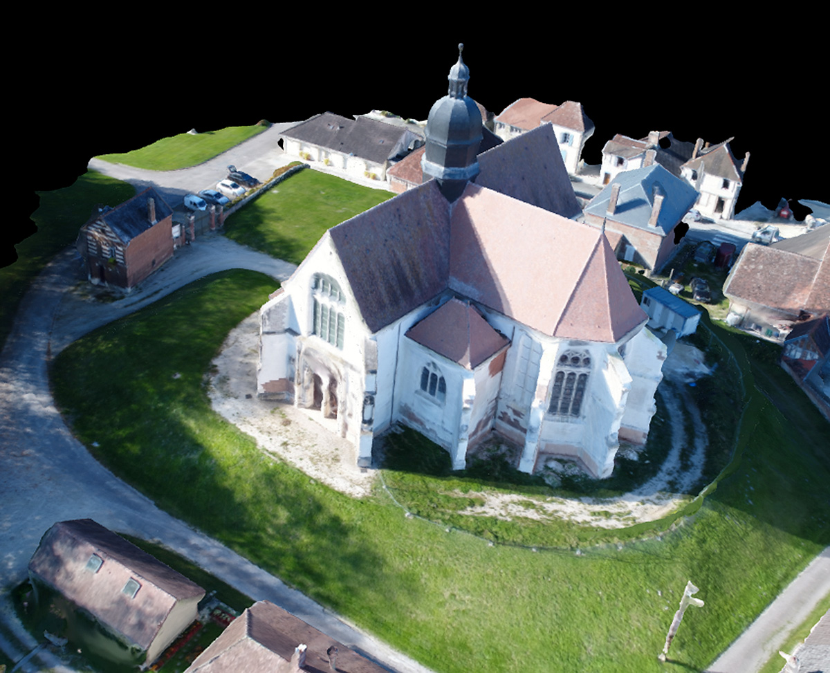 Modélisation 3D d'une église classée - 3D modeling of a listed church